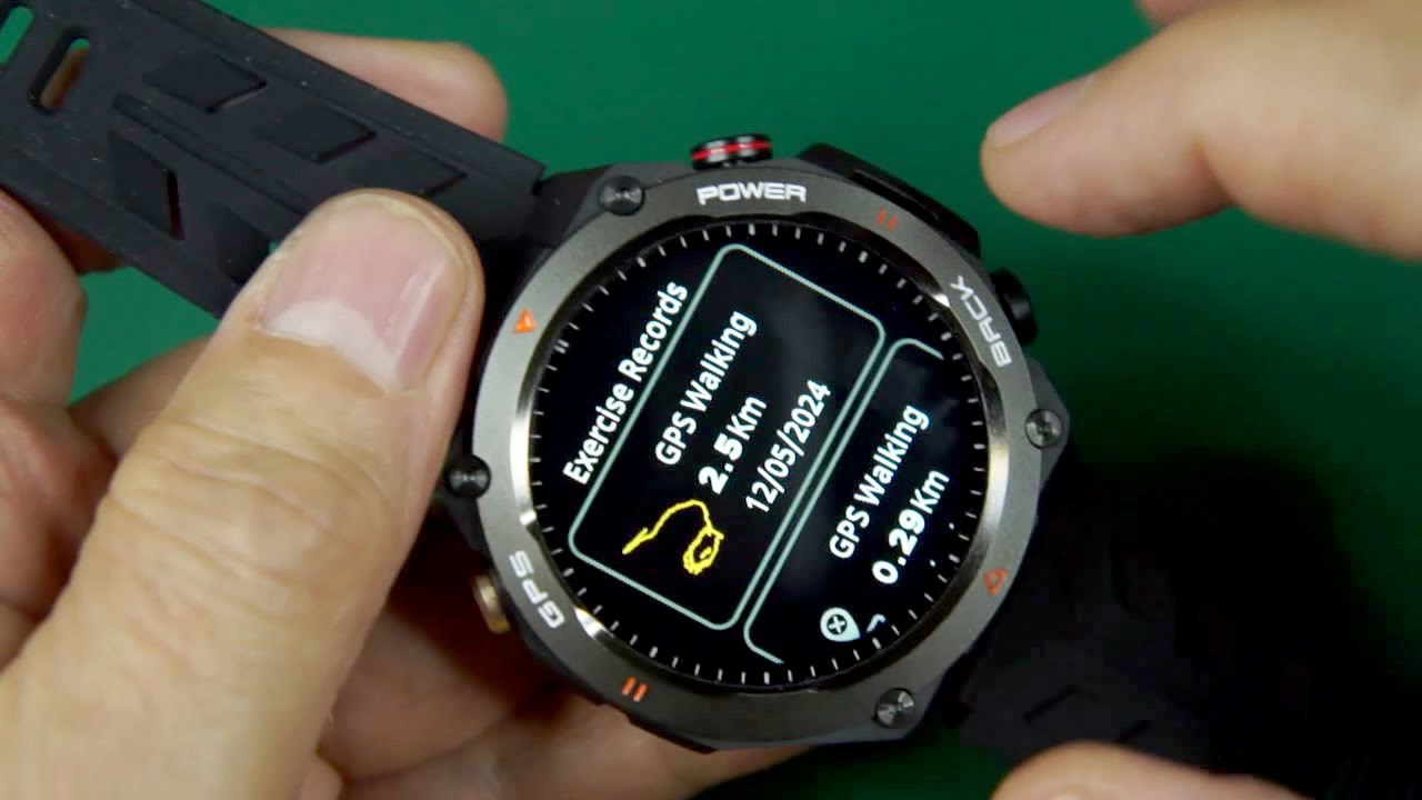NEW KC82 Military GPS Smart Watch - Walking, running with a track record (link in the description)