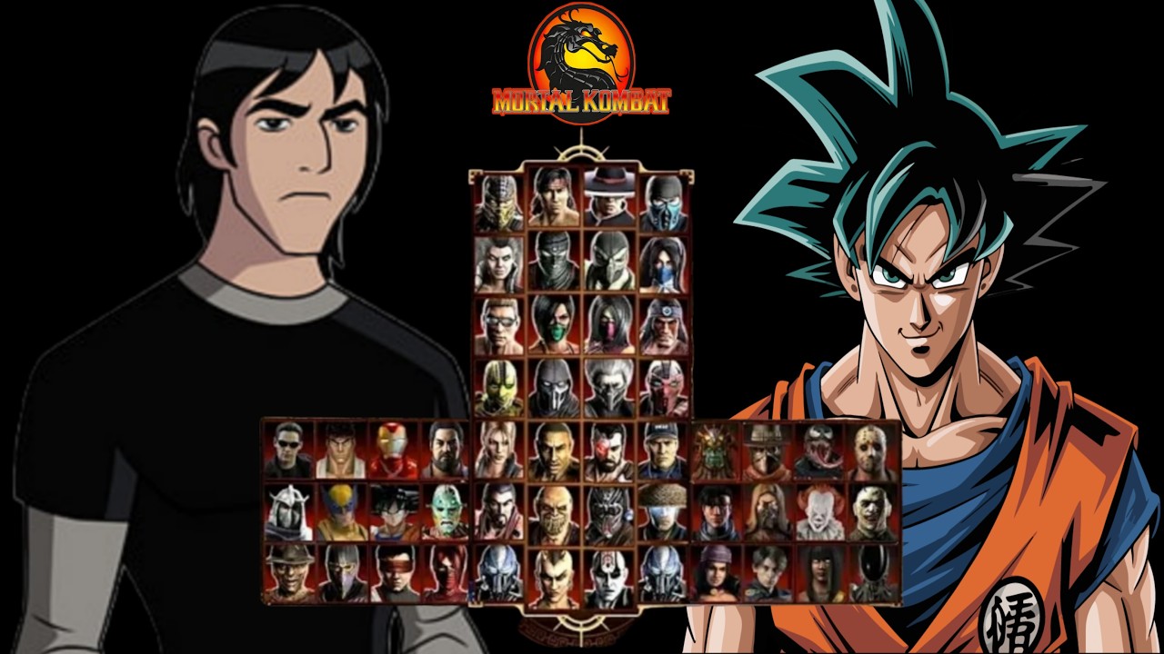Mortal Kombat 9 - KEVIN LEVIN & GOKU MOD - NEW Expert Tag Ladder Gameplay