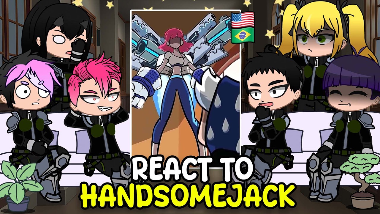KAIJU.NO8 React to HANDSOMEJACK | GACHA react to Animation 🇺🇸🇧🇷