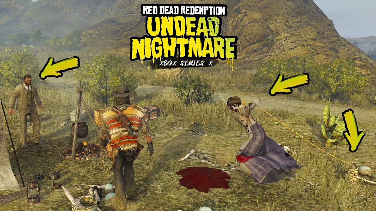 Man with His Zombie Wife / Red Dead Undead Nightmare XBOX Series X 4K
