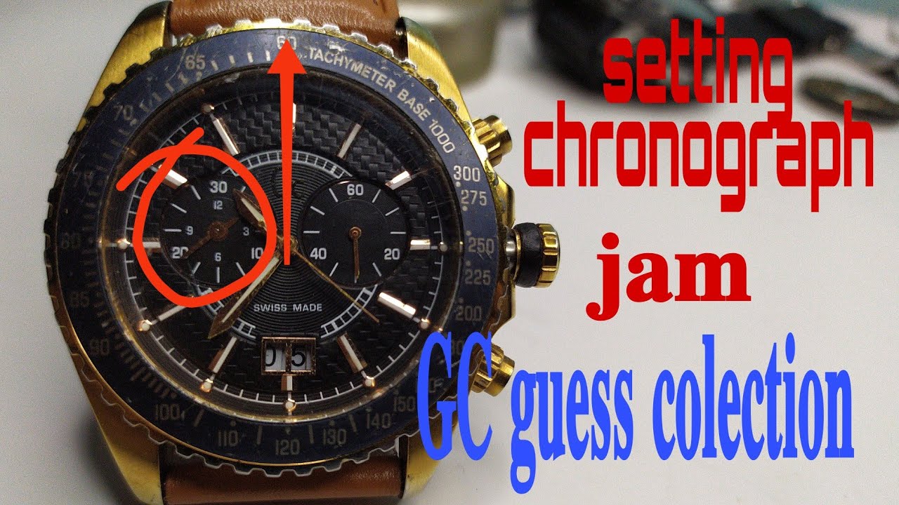 cara setting chronograph jam tangan