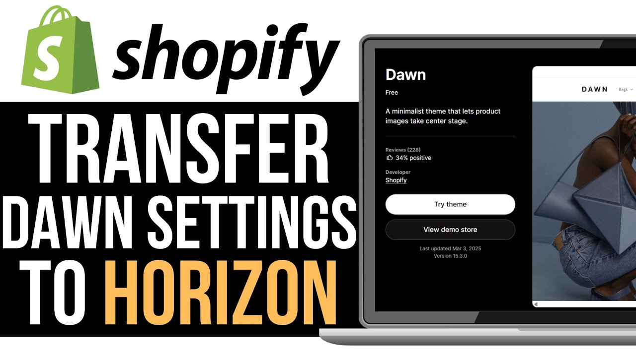 How Can You Transfer Dawn Theme Settings to Horizon | Migrate Dawn Theme to Horizon (FULL TUTORIAL)