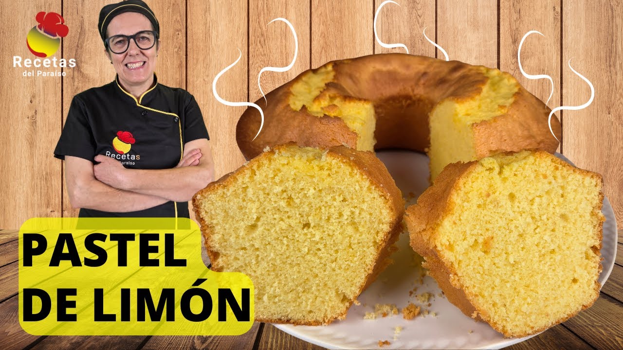 Pastel/Bizcocho de Limón Súper Esponjoso – Receta Fácil y Rápida- 🍋 RECETAS DEL PARAÍSO