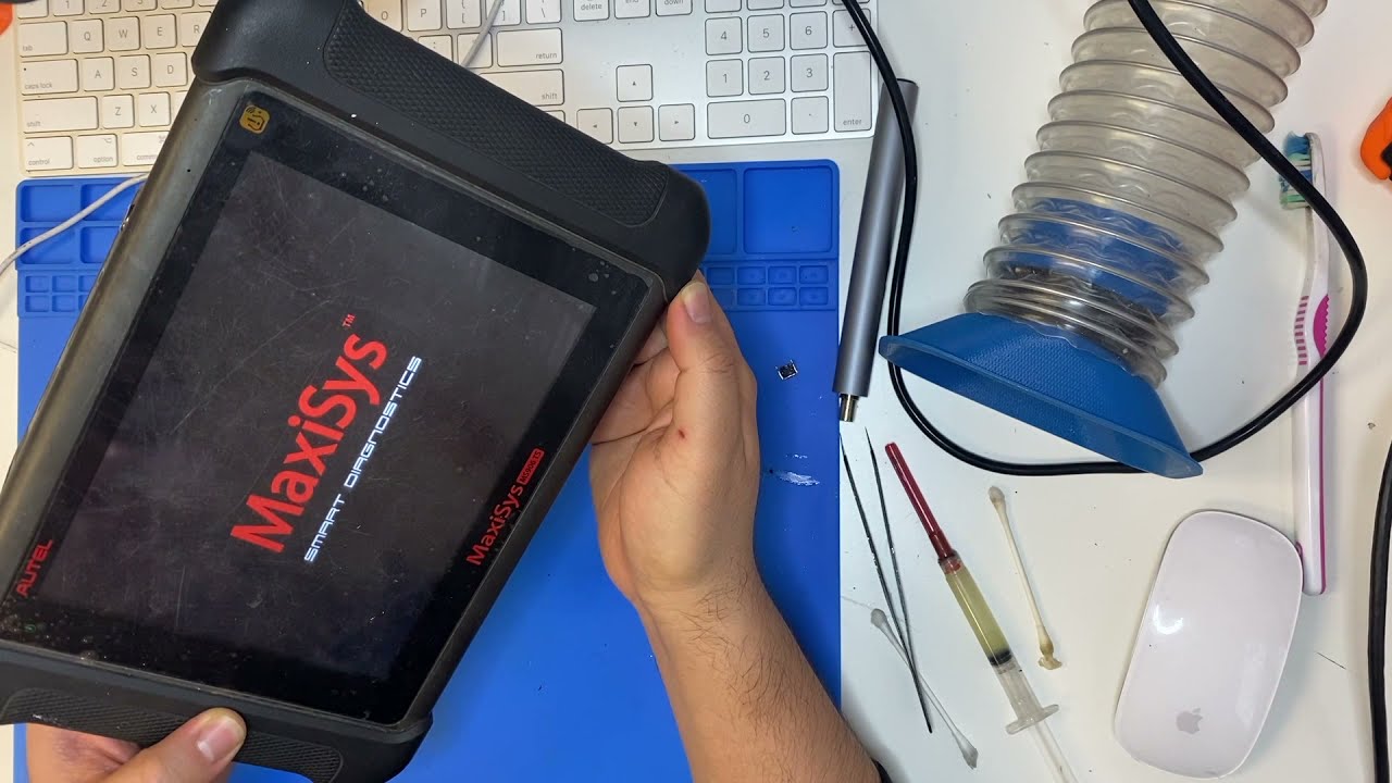 Repair Autel MaxiSys MS906 Car Scan Tool - Power Button Replacement