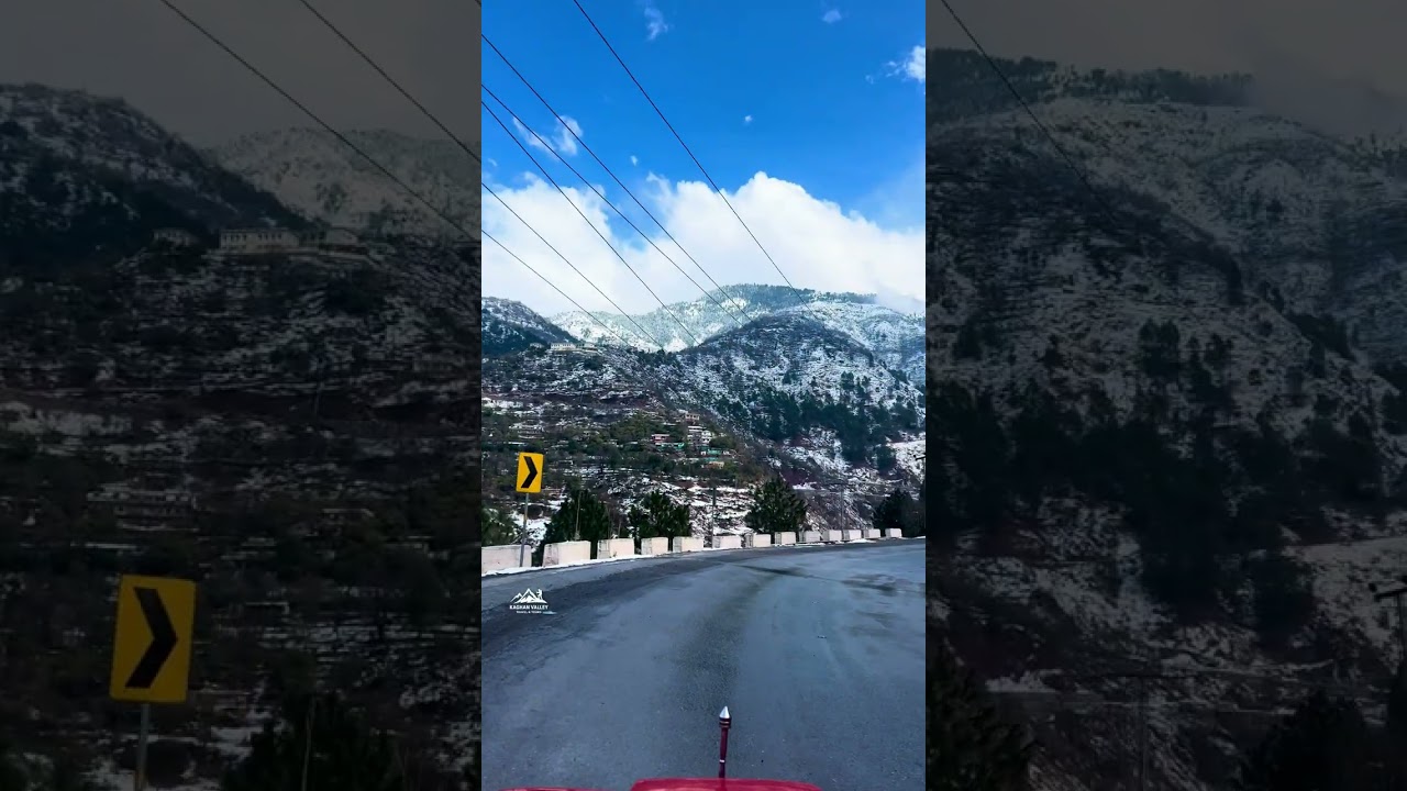 After the snowfall, Kaghan Valley looks pure and peaceful ❄️🤍