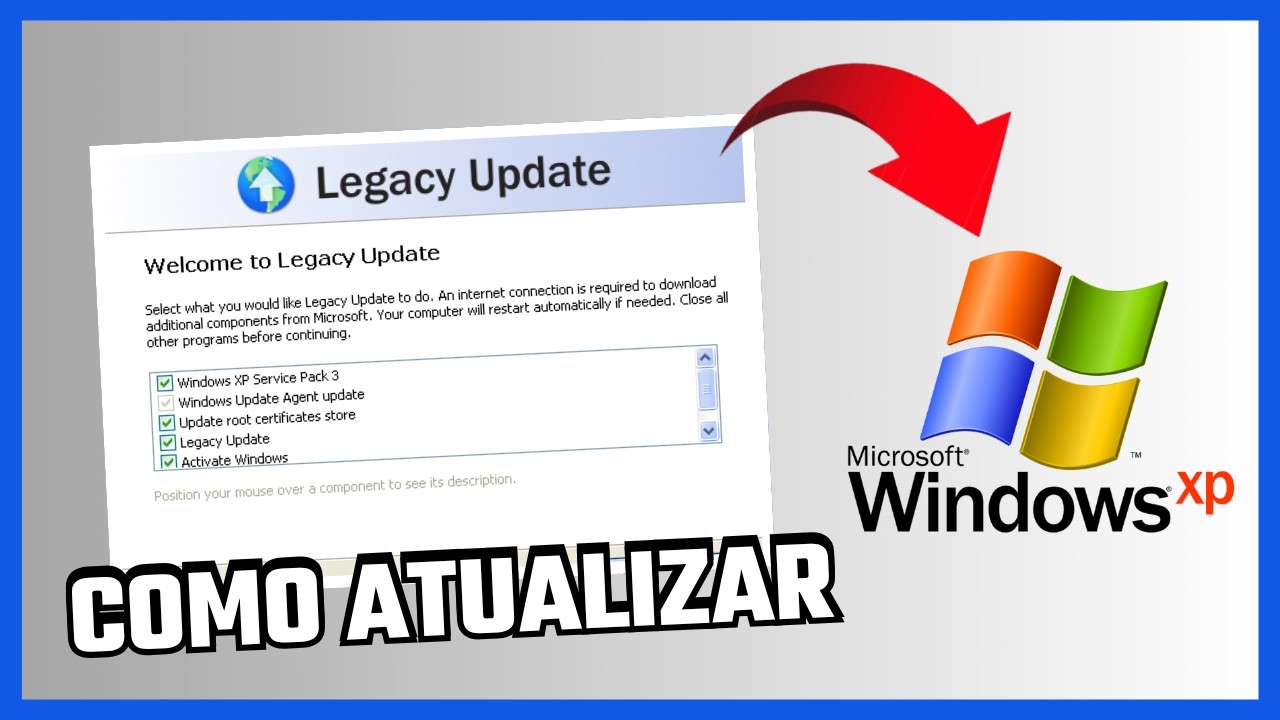 Como atualizar o Windows xp através do Legacy Update.
