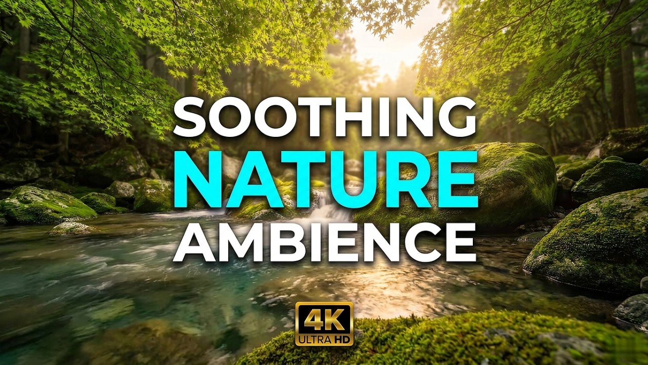 Relaxing Tropical Forest Stream 15H 🌊 Stress Relief & Meditation