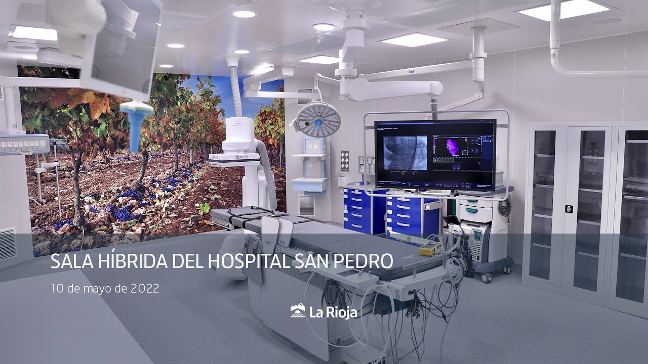 Visita a la nueva sala híbrida del Hospital San Pedro