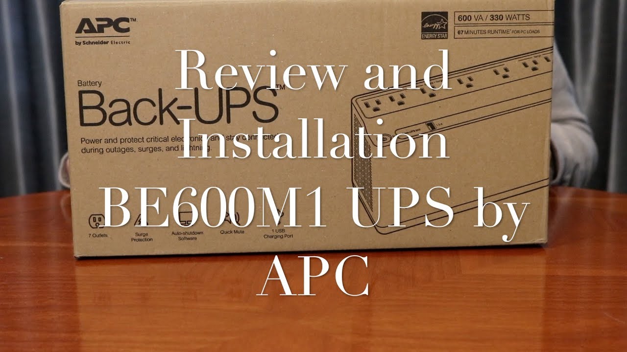 APC Back Up Power Supply and Surge Protection BE600M1 - Review and Installation