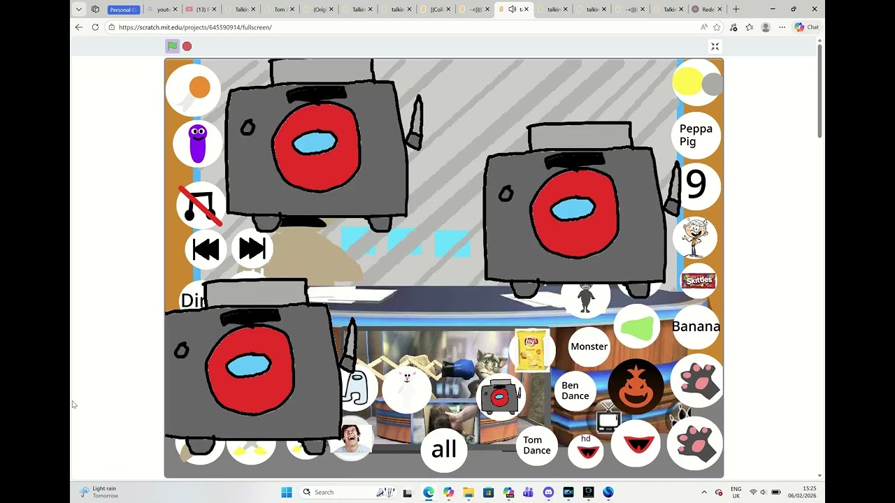 i did from talking news but fanmade scratch buttons part 1