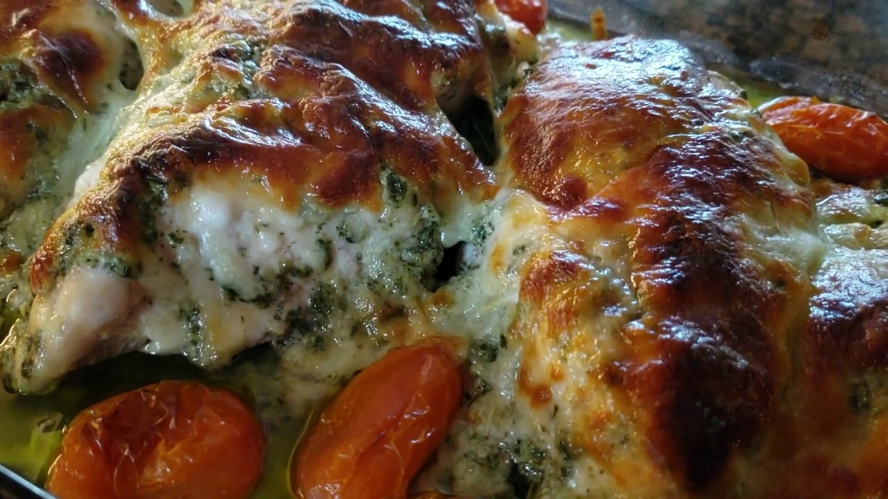 KETO PESTO CHICKEN │ EASY KETO CHICKEN RECIPES │ LOW CARB PESTO CHICKEN