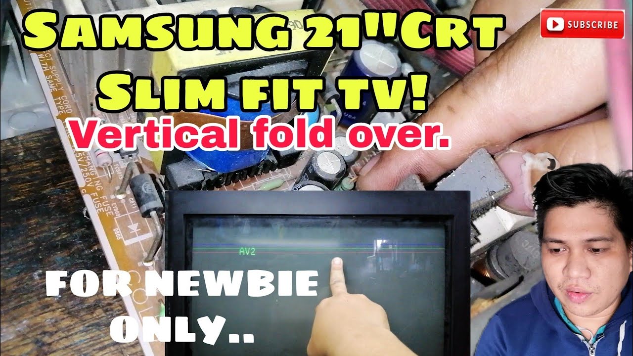 Samsung 21 Slim tv Vertical fold over problem.