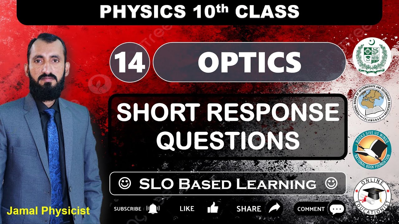 Short Response Questions | Chapter 14 Optics | 10th Physics NBF | New Book | FBISE