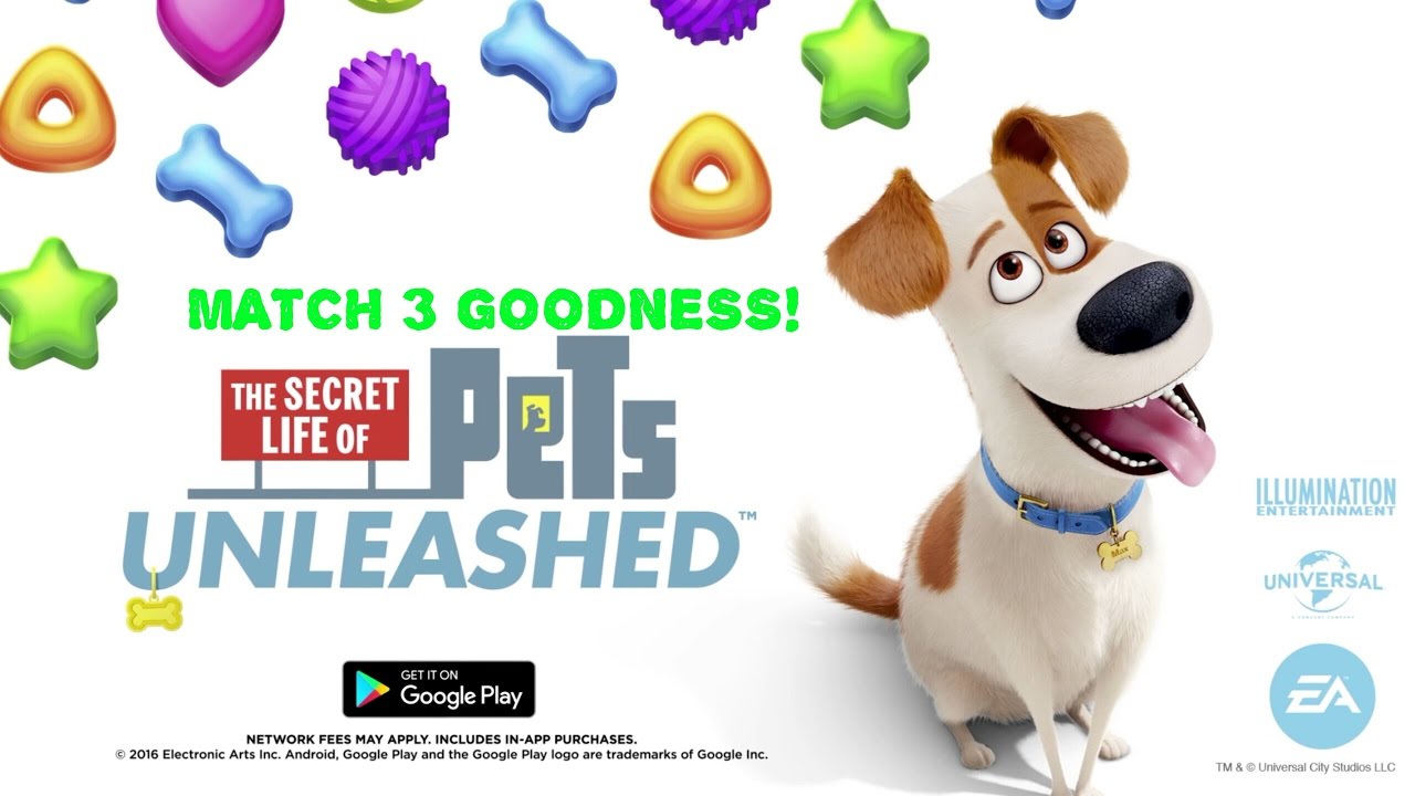Secret Life of Pets Unleashed - first play video game review! Match 3 goodness!