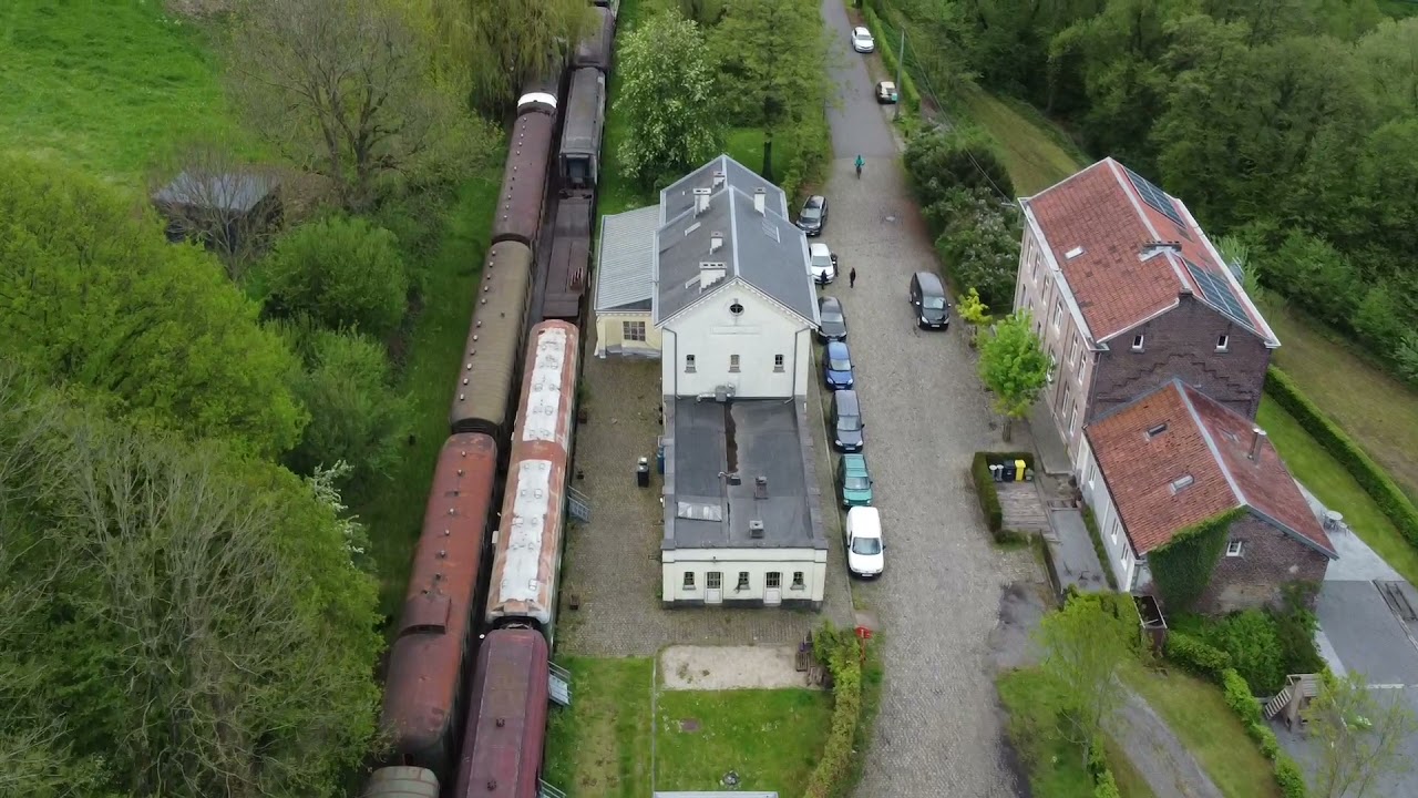 Urbex België. Het oude station Hombourg met de DJI Mini 2 drone  https://historypark.eu/nl/