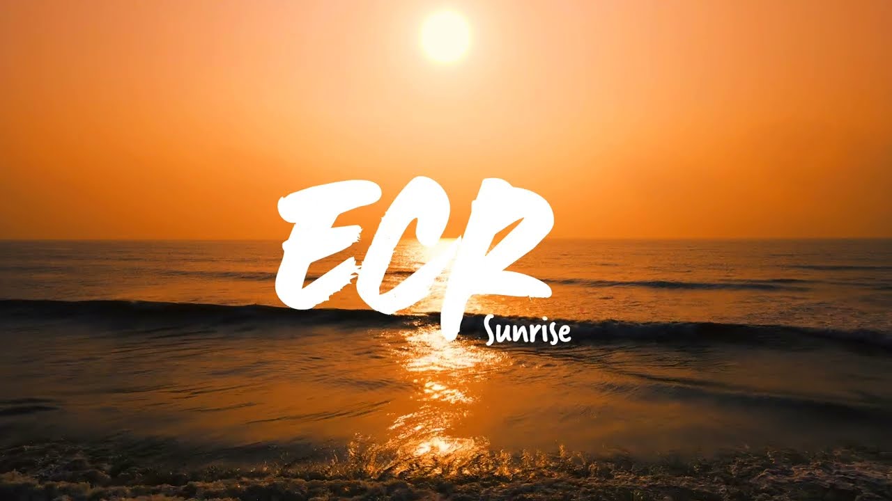 ECR Beach Silhouette 4K | Sunrise