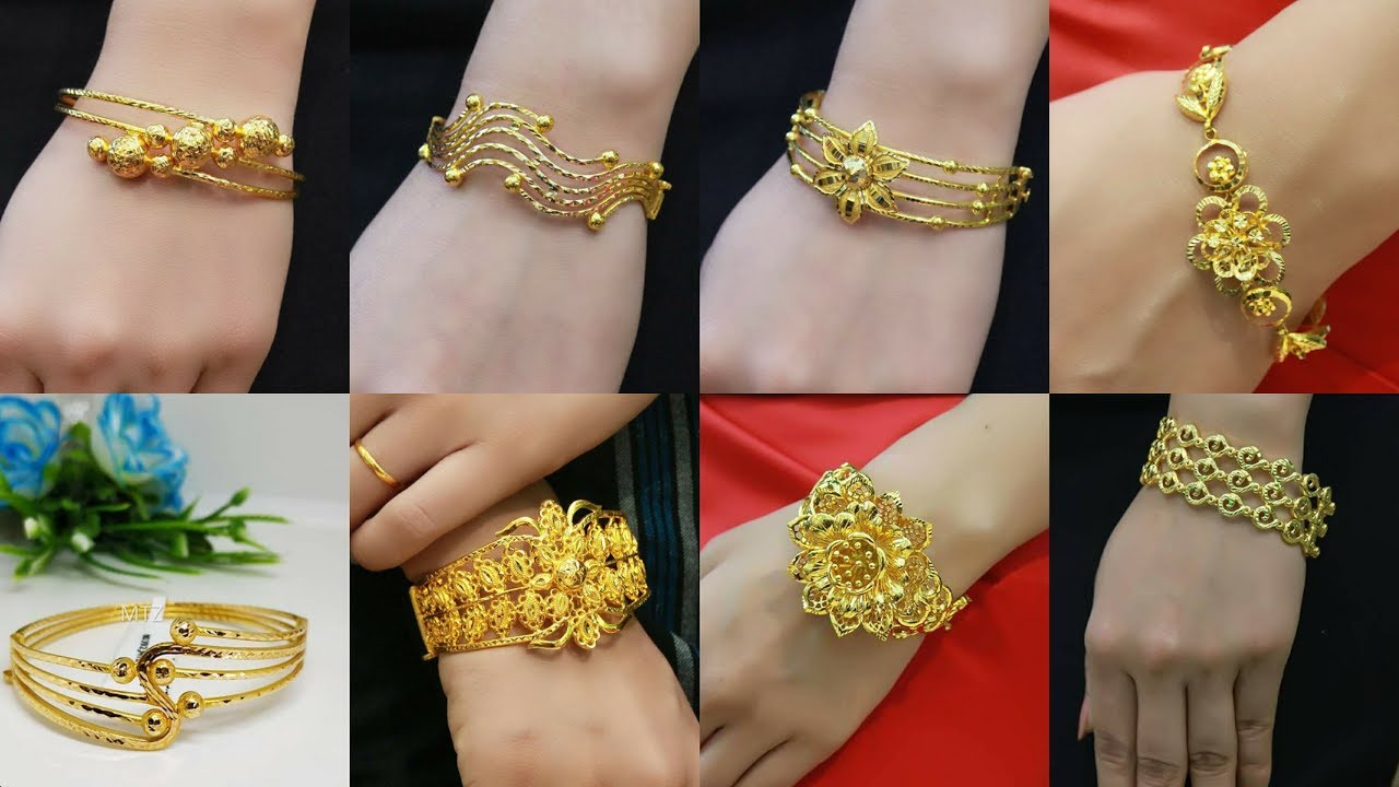Latest Gold Bracelet and Bangle Broad Designs