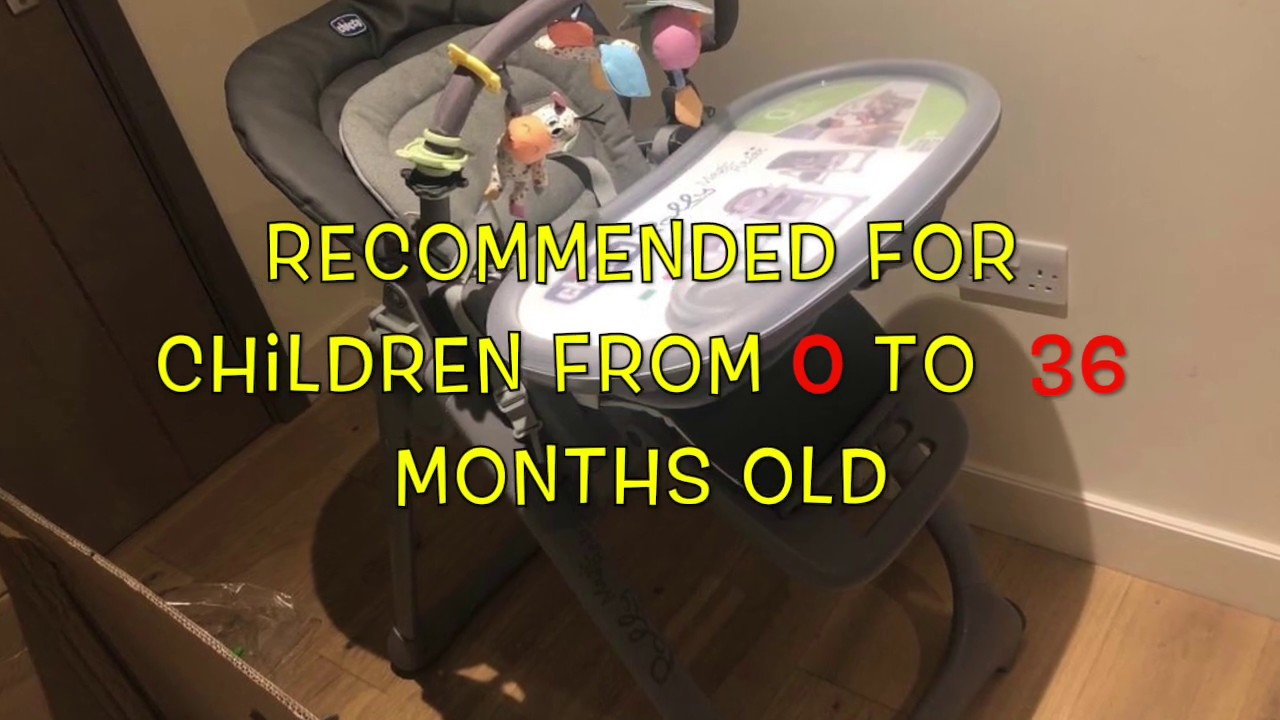 CHICCO POLLY MAGIC RELAX highchair for children's review and unboxing