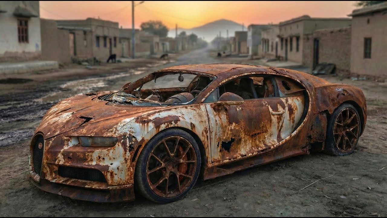 Watch a Bugatti Chiron Super Sport 2022 Go from Rust to New | ASMR