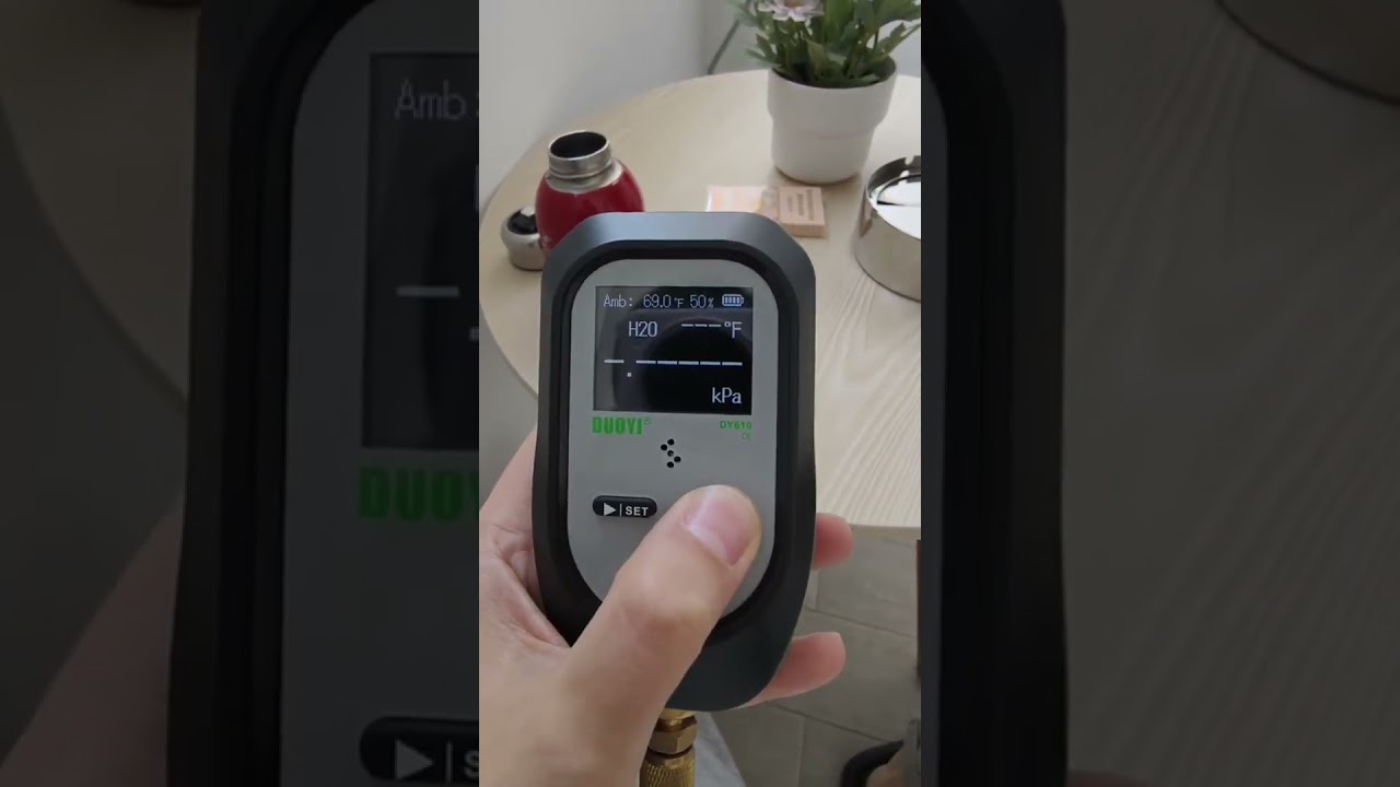 Duoyi DY610 Digital Vacuum Gauge[Pirani Sensor] Micron-Level Precision+Smart Boiling Point Detection