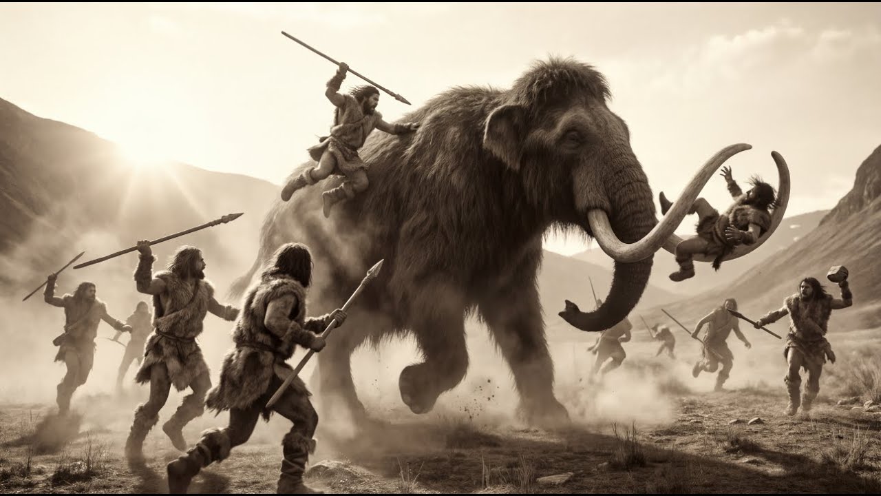 Prehistoric Humans and the Beasts They Hunted