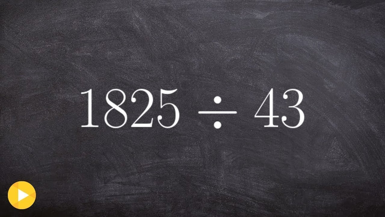 How to apply long division to divide multi digit whole numbers