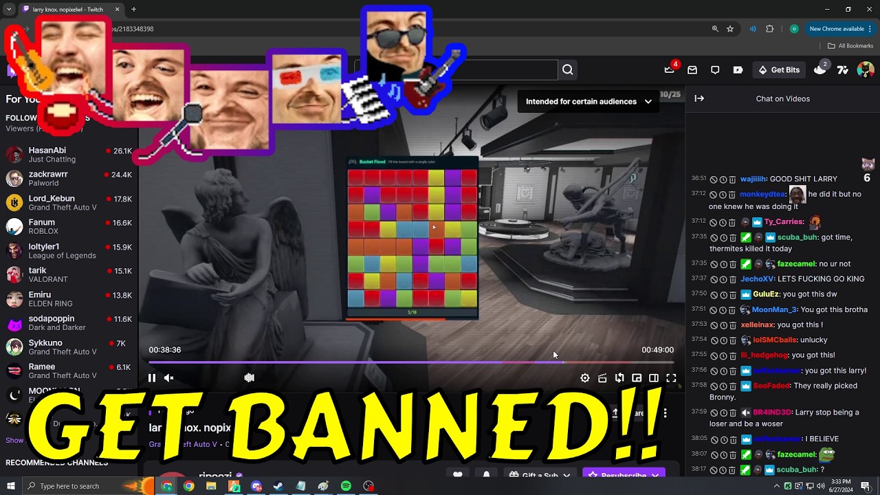 Omie Bans Toxic Chatters from RipOozi's Channel after The Scuffed Art Asylum Heist 🤬❌ | NoPixel 4.0