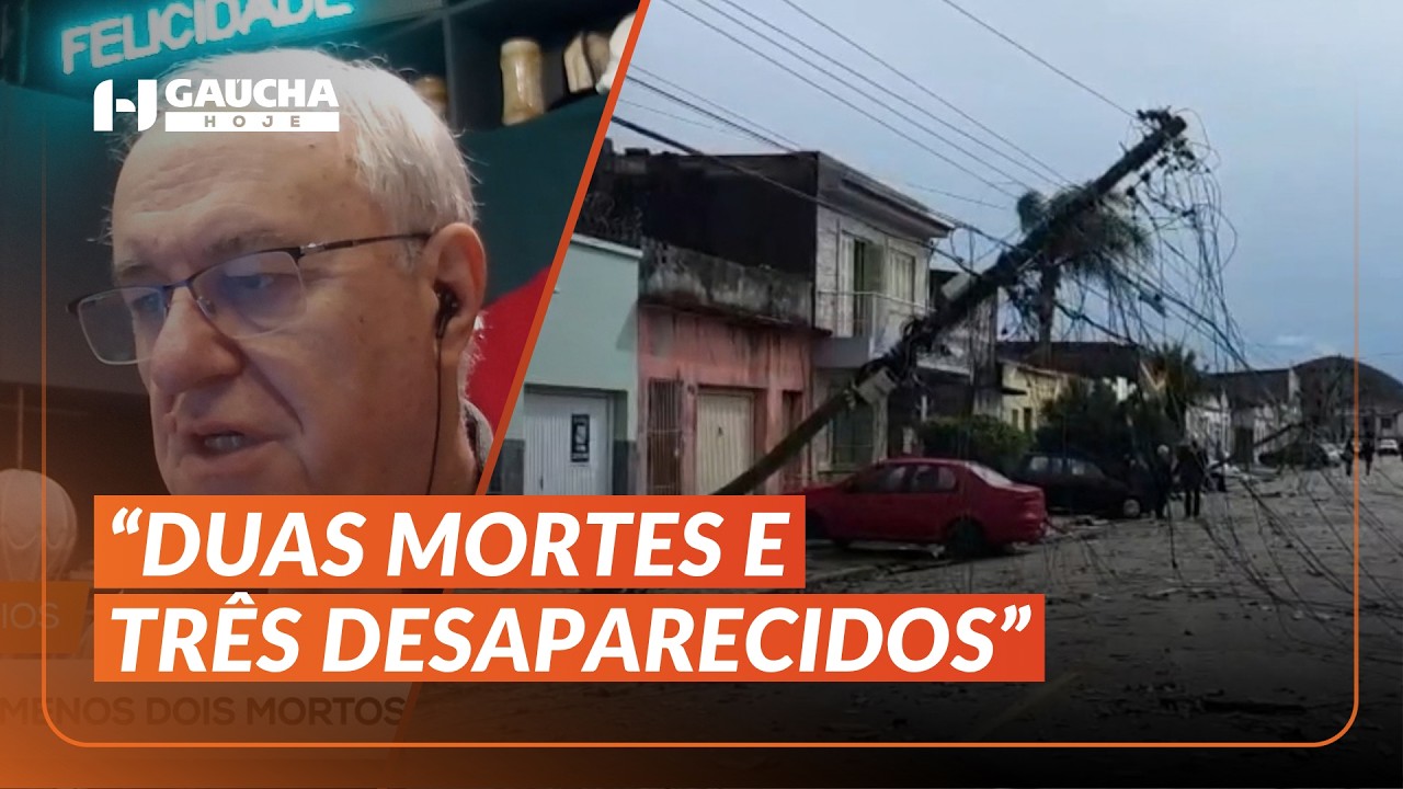 TEMPORAL no RS: duas pessoas morreram e tr&ecirc;s seguem desaparecidas | Ga&uacute;cha Hoje