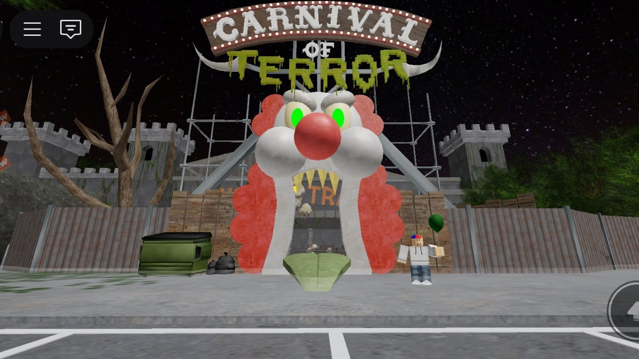 Jogando escape do Carnaval do terror obby
