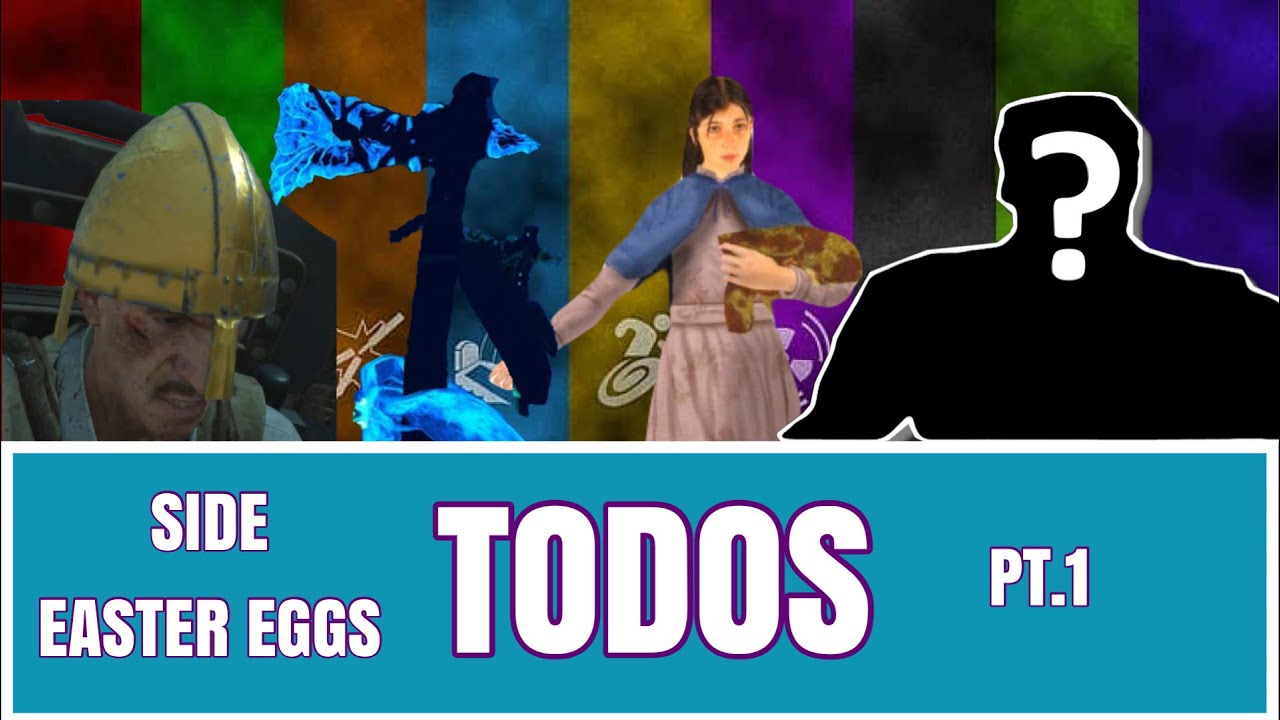 ¡TODOS! LOS SIDE EASTER EGGS DE COD ZOMBIES -PT.1-/ COSAC