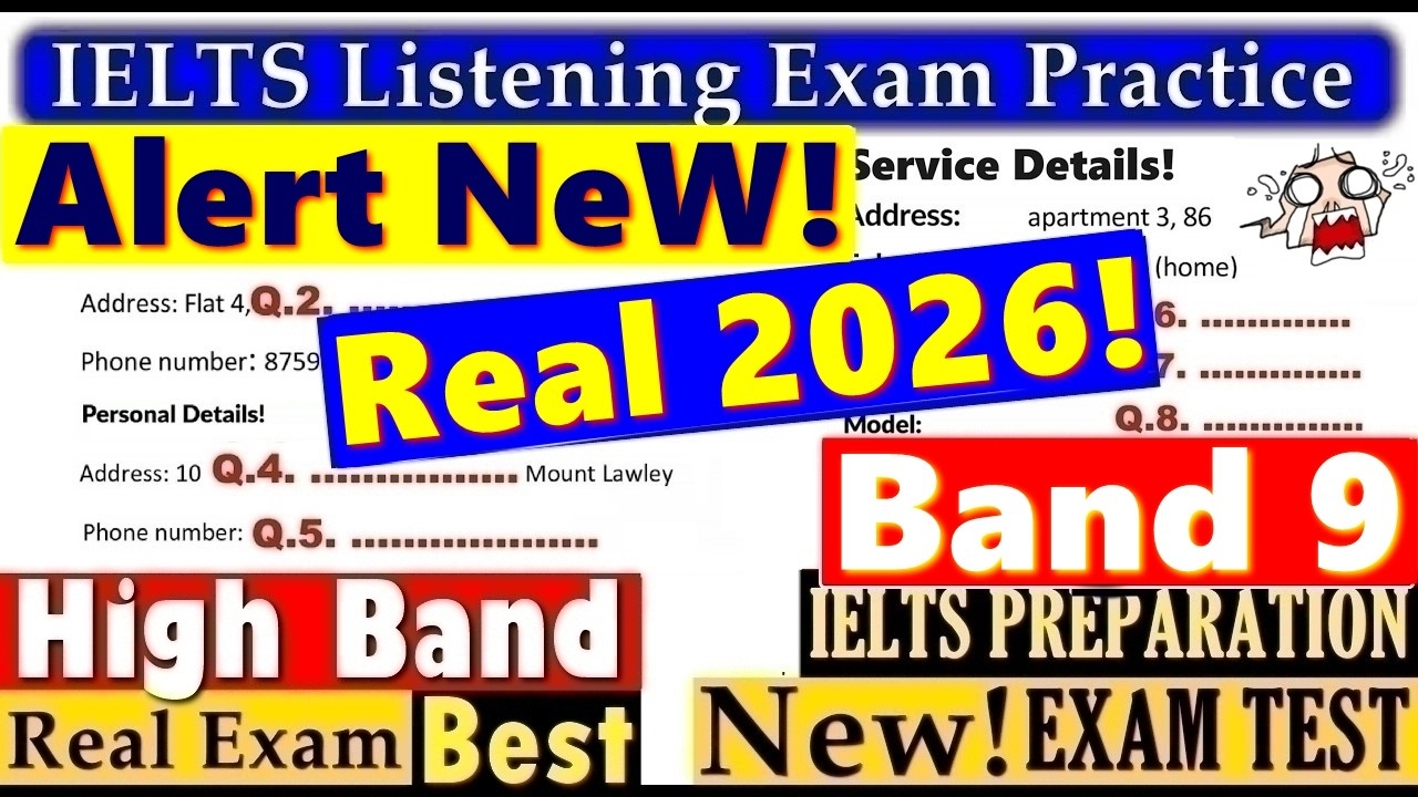 IELTS LISTENING PRACTICE TEST 2026 WITH ANSWERS | 23.10.2026