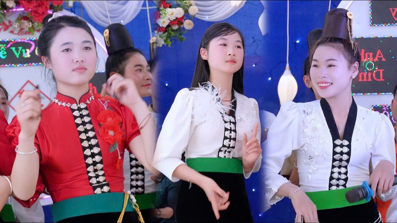 Chị Em Nhảy Cực Bốc Mừng Lễ Vu Quy | Hồng Quyên & Anh Din, Bản Cụ - Xã Thuận Châu T. Sơn La