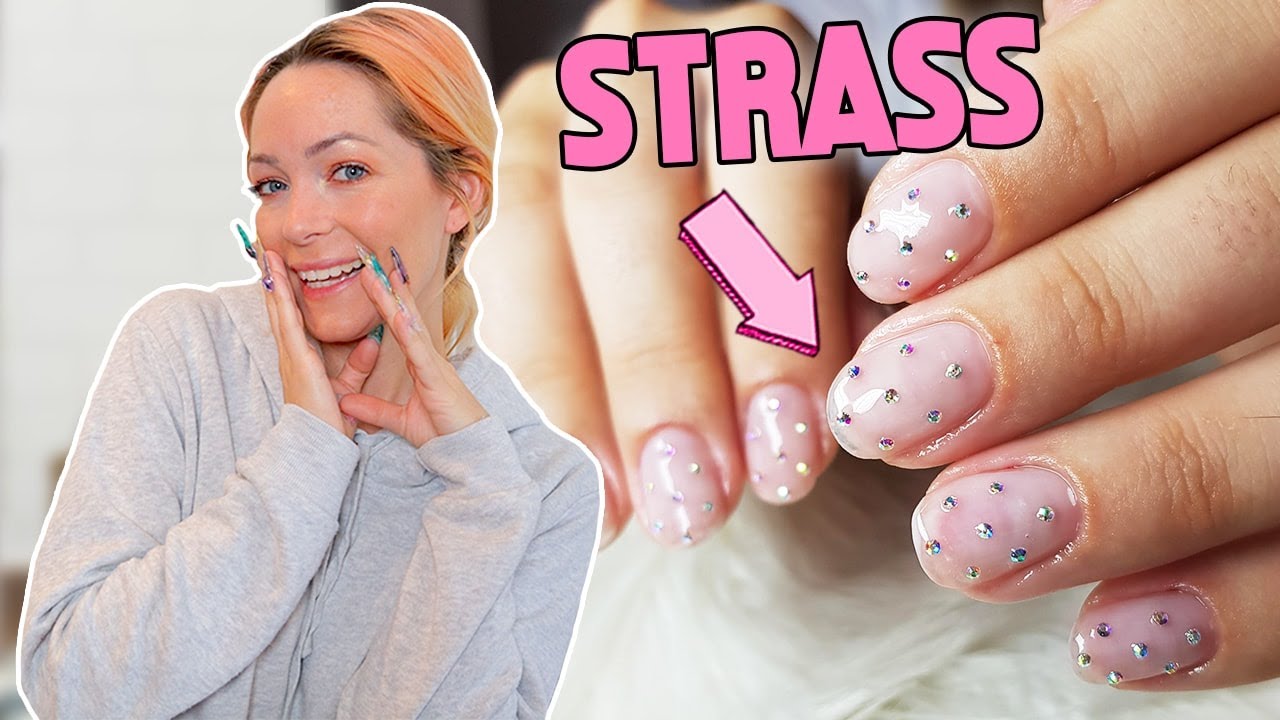 MANUCURE TENDANCE AVEC STRASS | POSE MINIMALISTE