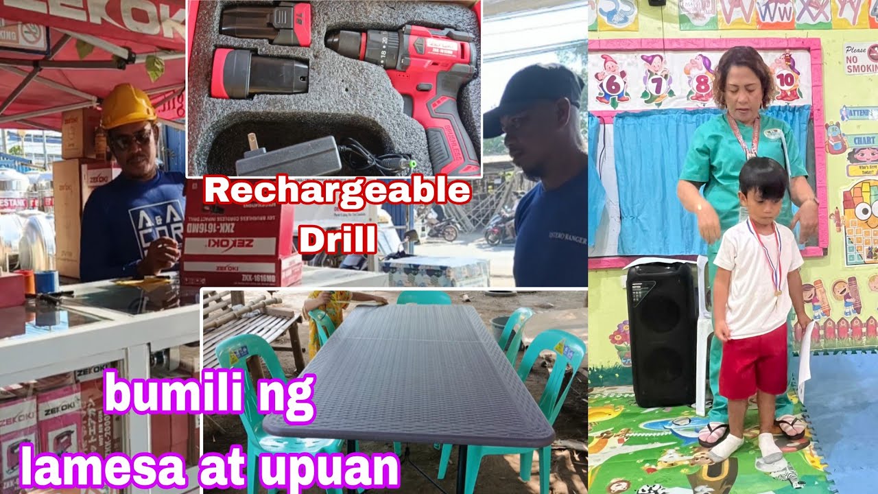 Bumili ng lamesa at upuan | Rechargeable Drill | 2th assessment ni Ken