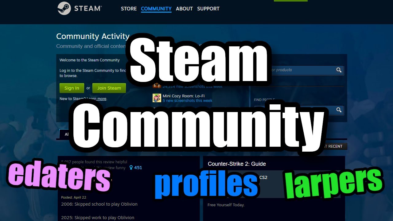 Сообщество Steam, часть 2