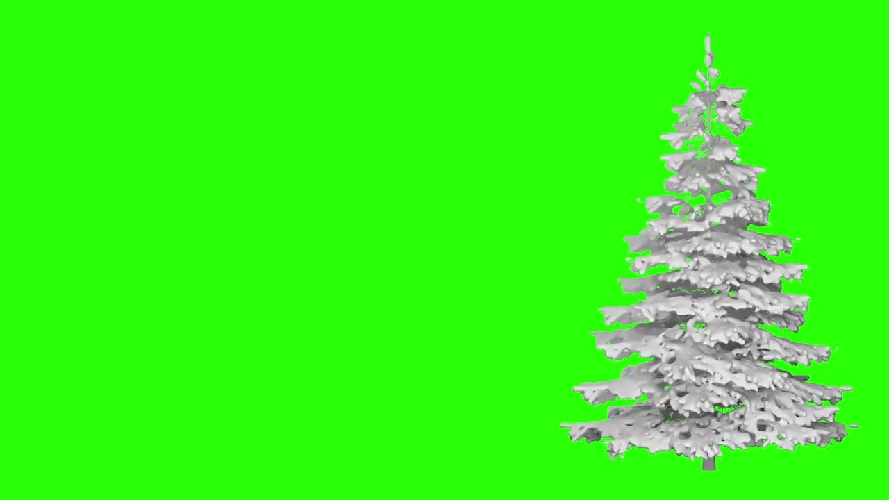 Christmas Tree Loop Animation on Green Screen | 4K | FREE TO USE