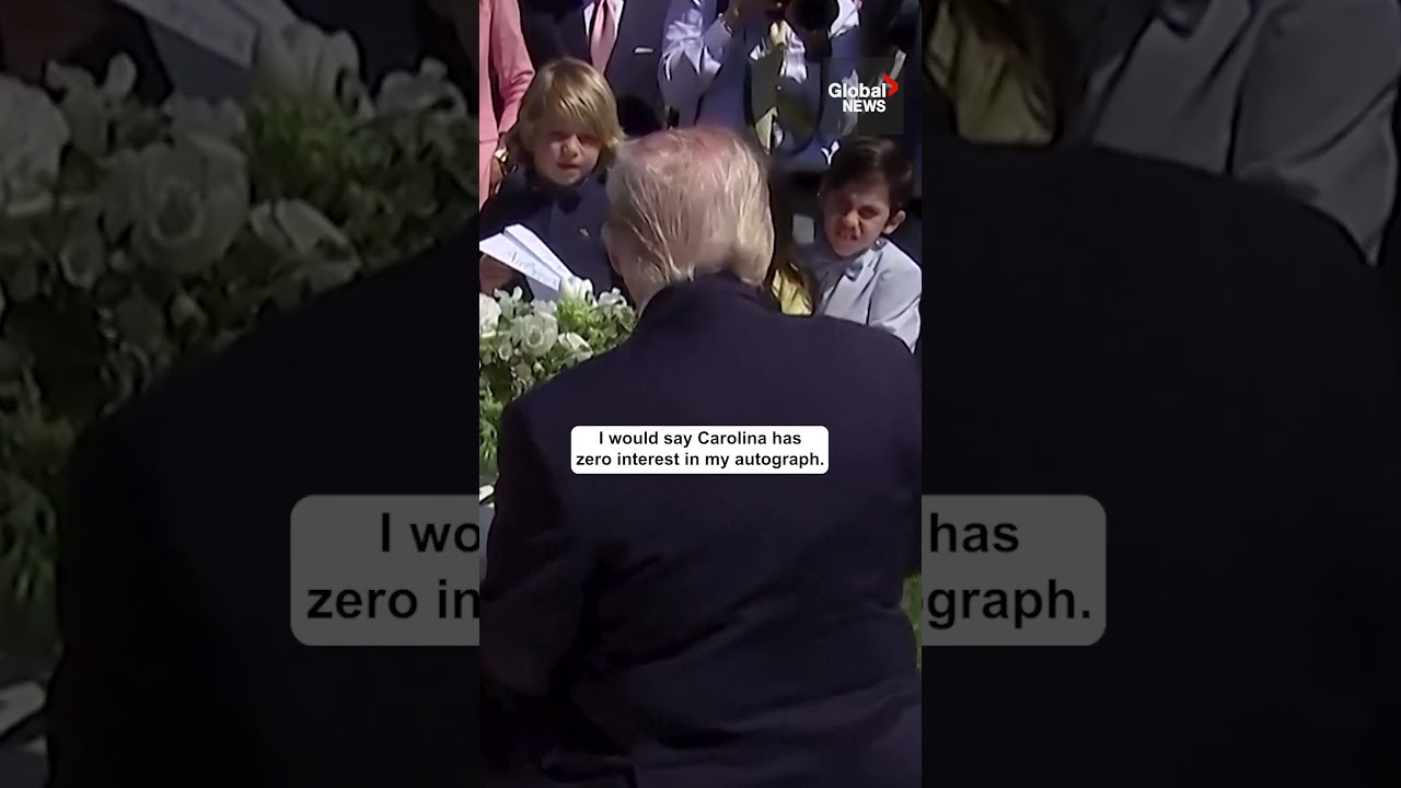Trump signs autographs, rants to children at White House Easter event about Biden using autopen