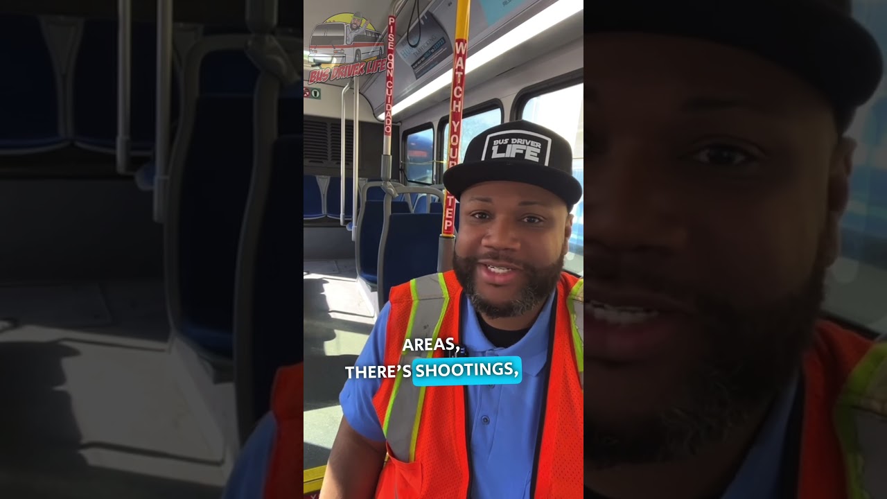 Bus Drivers Work In Dangerous Neighborhoods! #busdriverlife #publictransit