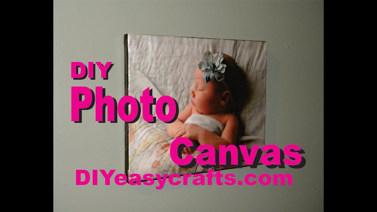 как сделать фотохолст Mod Podge своими руками