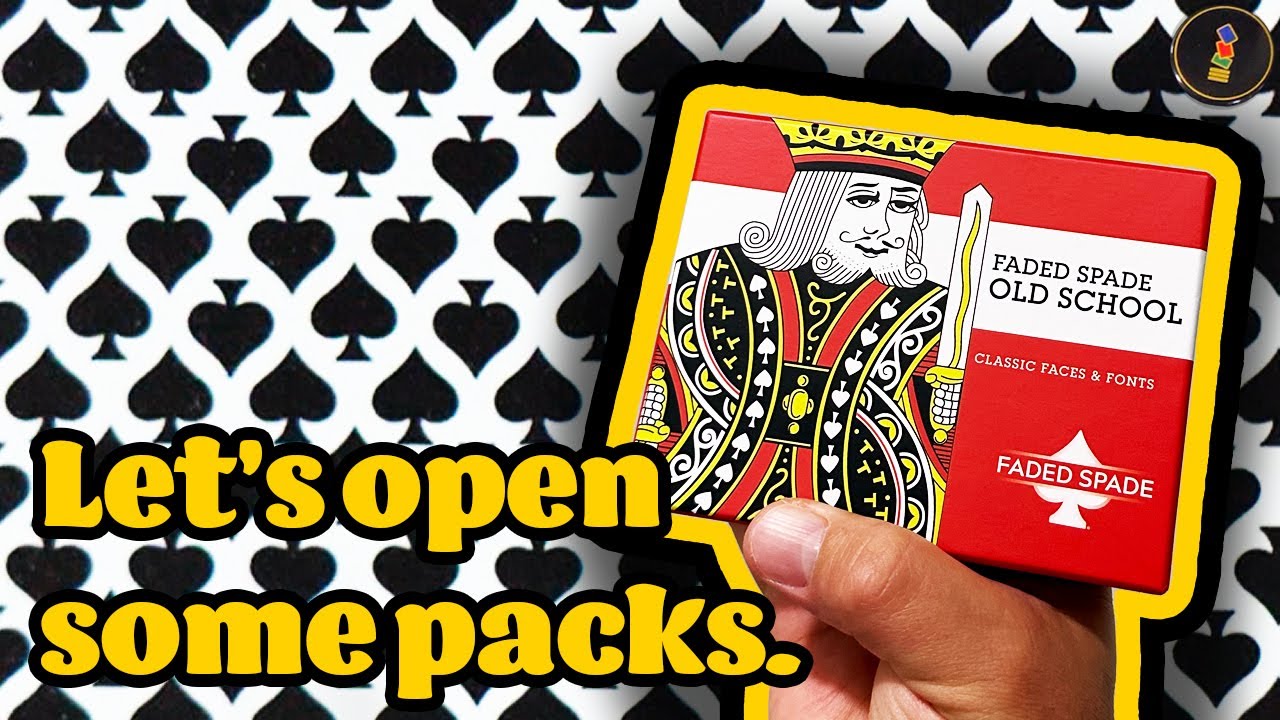 Classy Classics! Faded Spade OLD SCHOOL Bridge Sized Plastic Playing Cards. Any good?! Let's go!