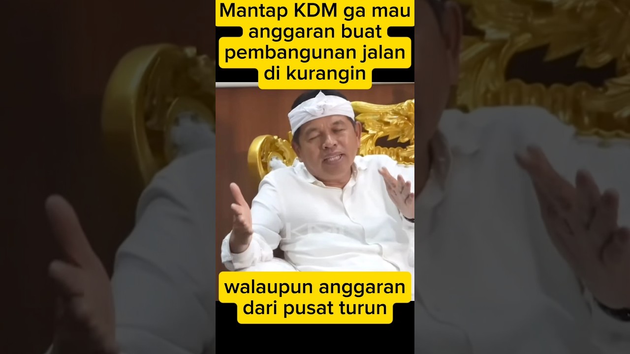 KDM : pembangunan jalan jangan dikurangin #dedymulyadi #kdm