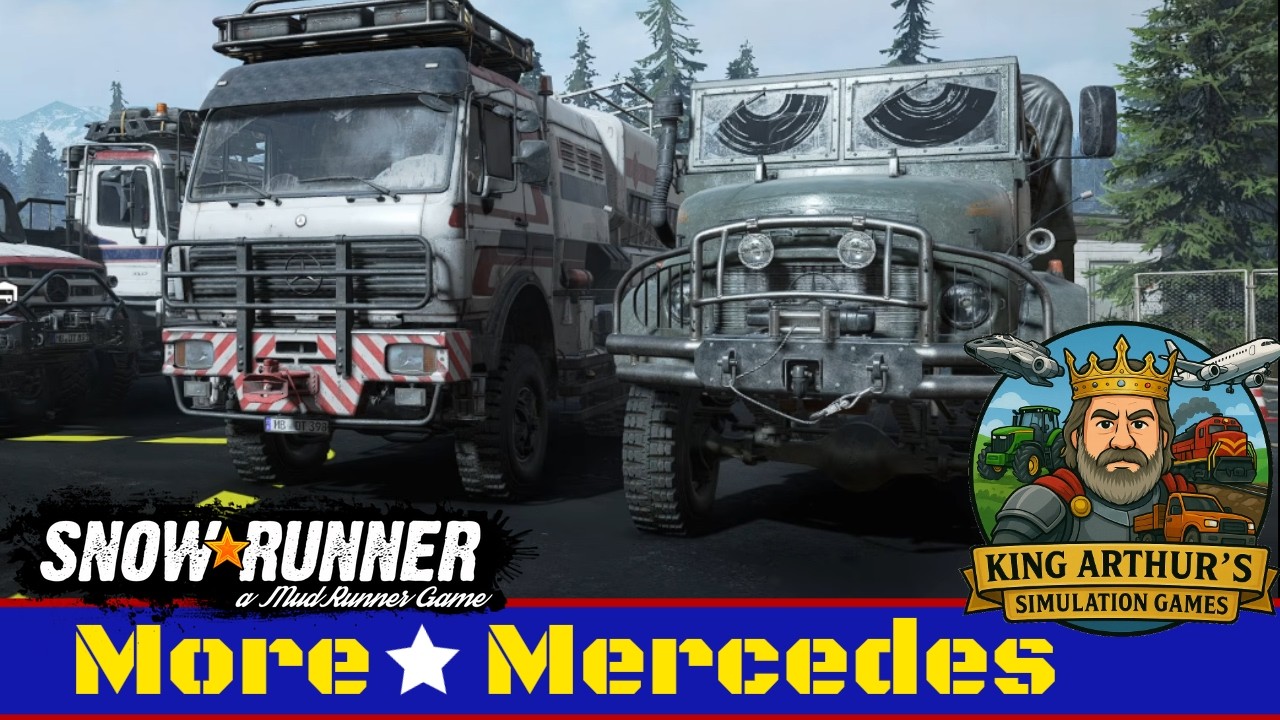 Mercedes Benz Trucks Pack 2 DLC &mdash; Первый взгляд &mdash; SnowRunner 2026
