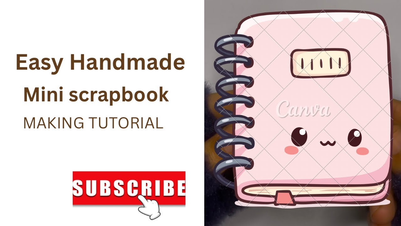 Easy handmade mini diary making tutorial | DIY miniature scrapbook 📔 making tutorial | #minidiary 