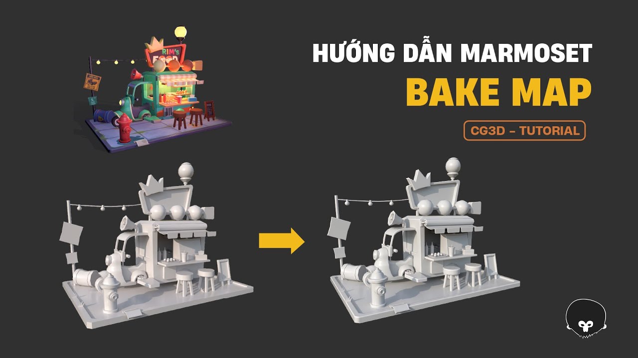 Tự học Marmoset | Part 01 | Bake Map | CG3D TUTORIAL #marmoset #cg3d