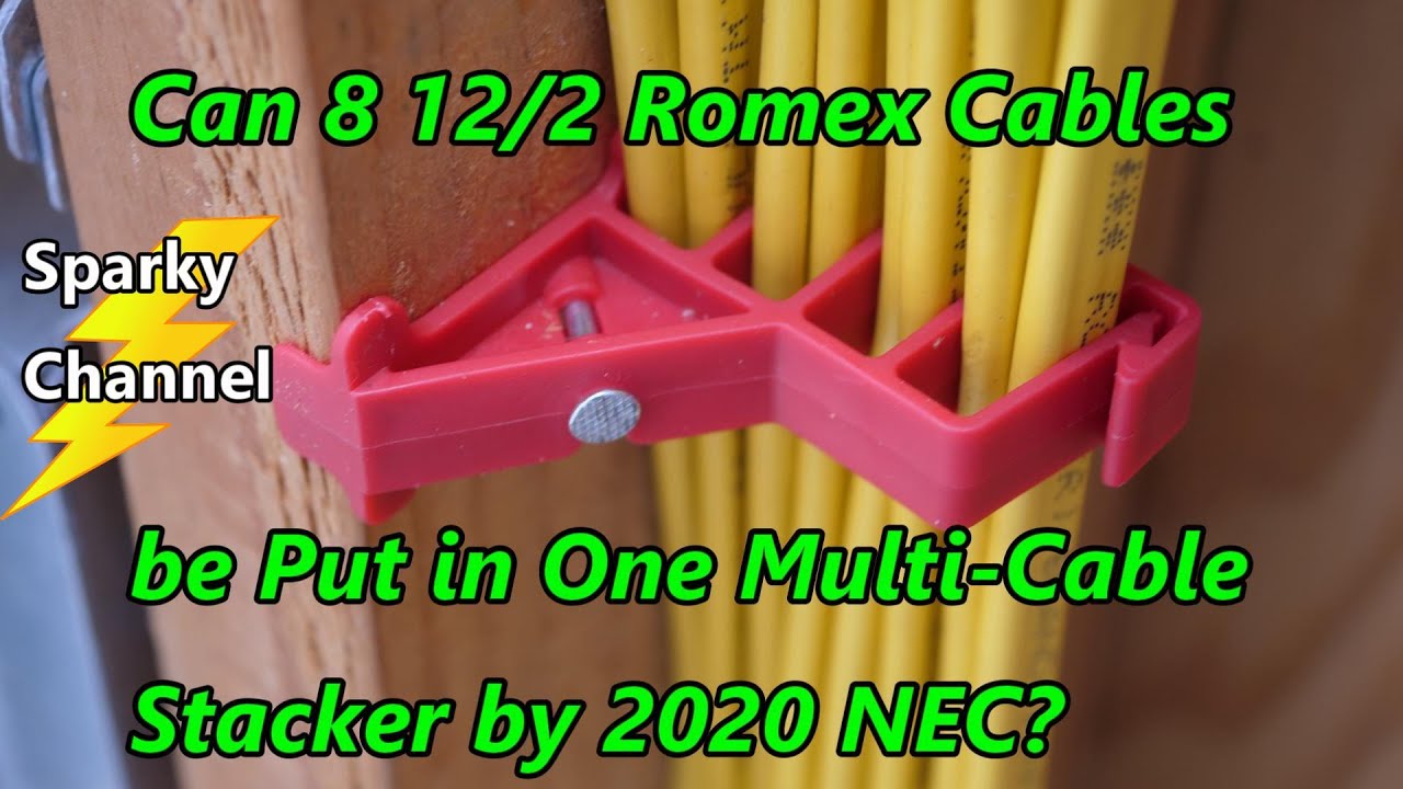 Can 8 12/2 Romex be Put in One Multi-Cable Stacker by NEC?