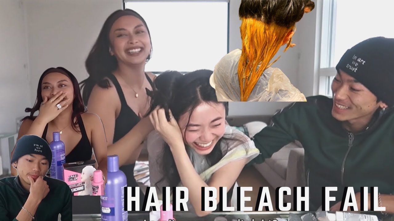 BLEACHING HAIR FAIL?! | FT. OUR GUY BEST FRIEND | +44FALLING
