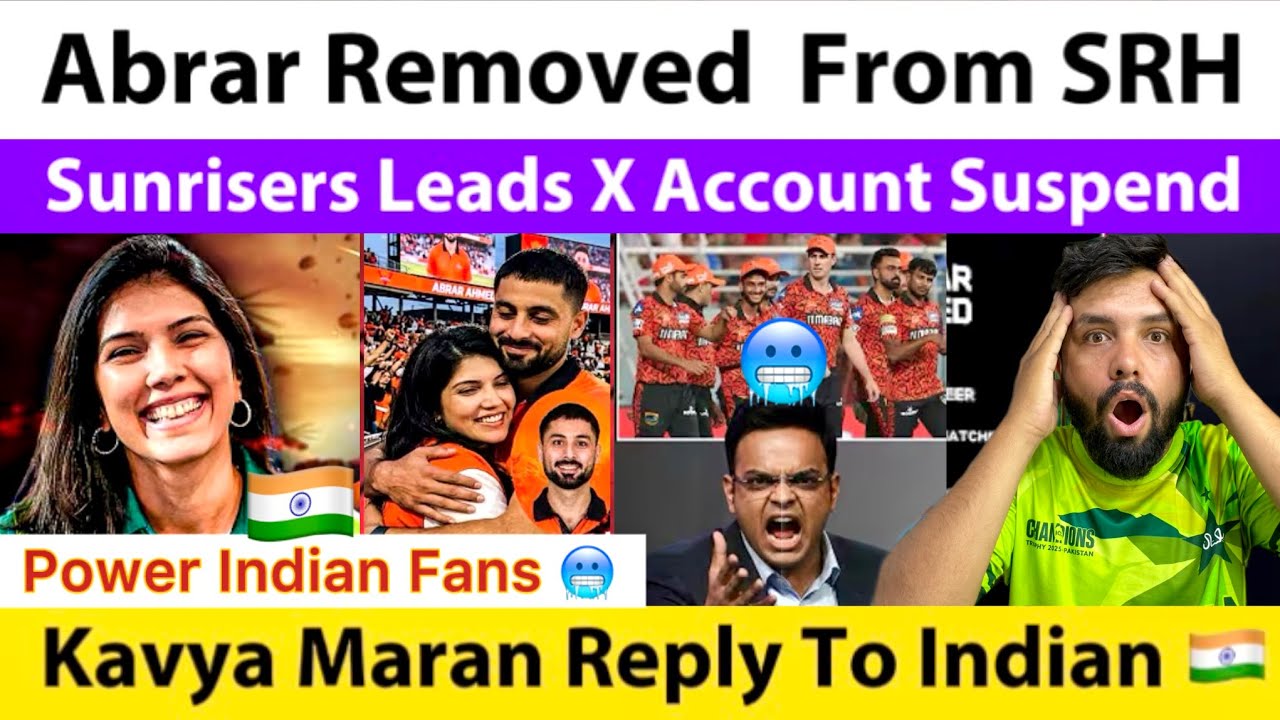 Sunrisers Leads X Account Suspended After Abrar Ahmed Controversy | Abrar Remove Kavya Reply |