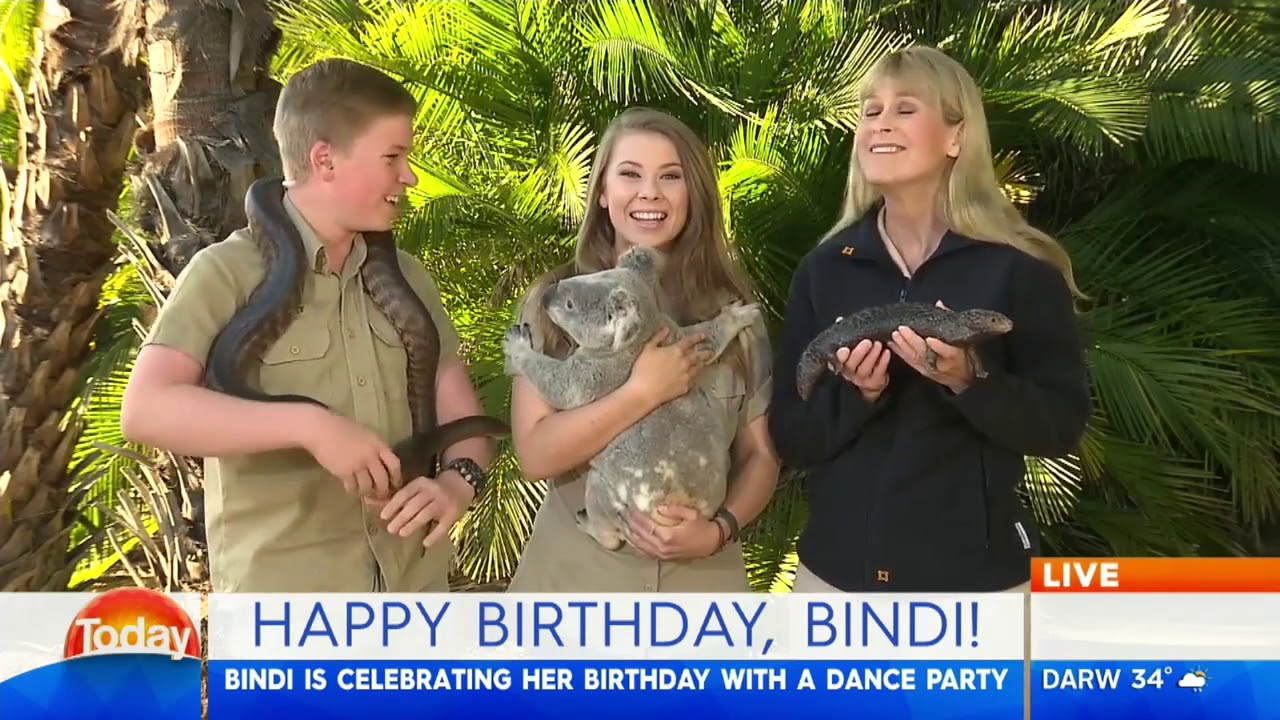 TODAY celebrates Bindi Irwin's birthday