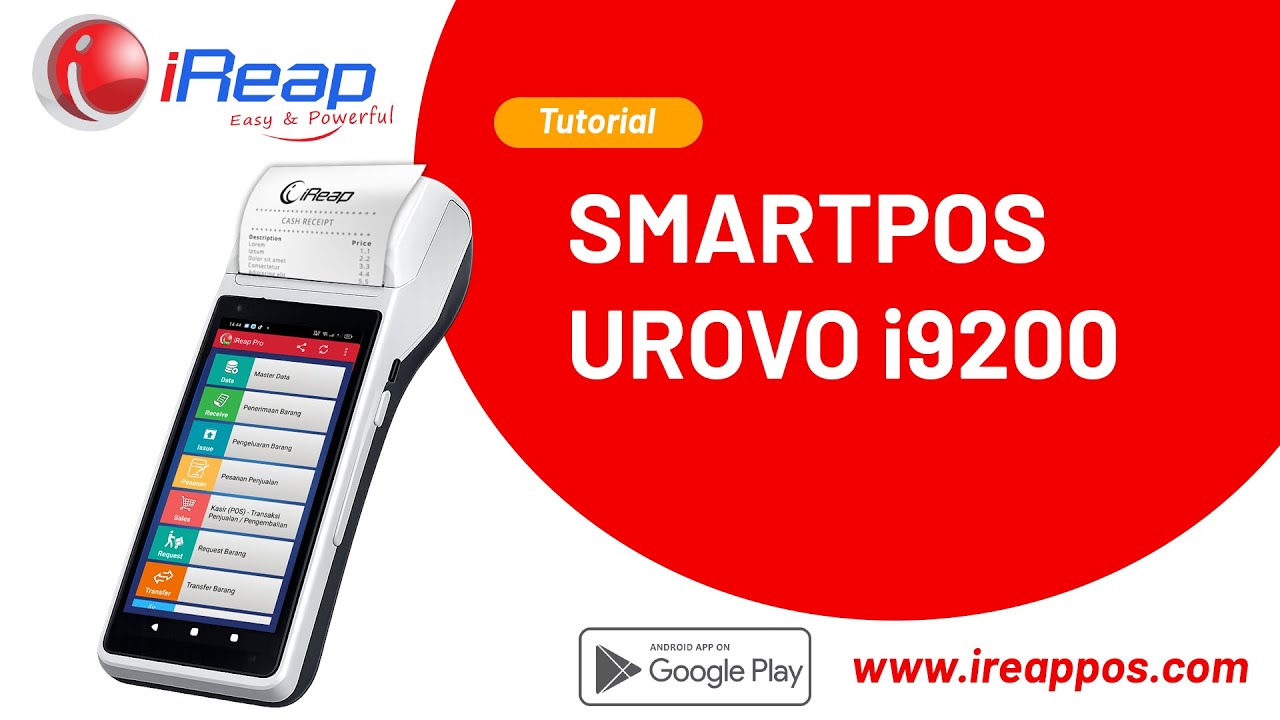 How to Print Receipt on Handheld POS Urovo i9200