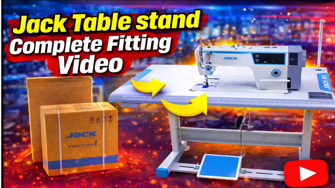 Jack F5/F6/A2C Sewing Machine Fitting l Jack Table Stand Complete Installation #jacksewingmachine 